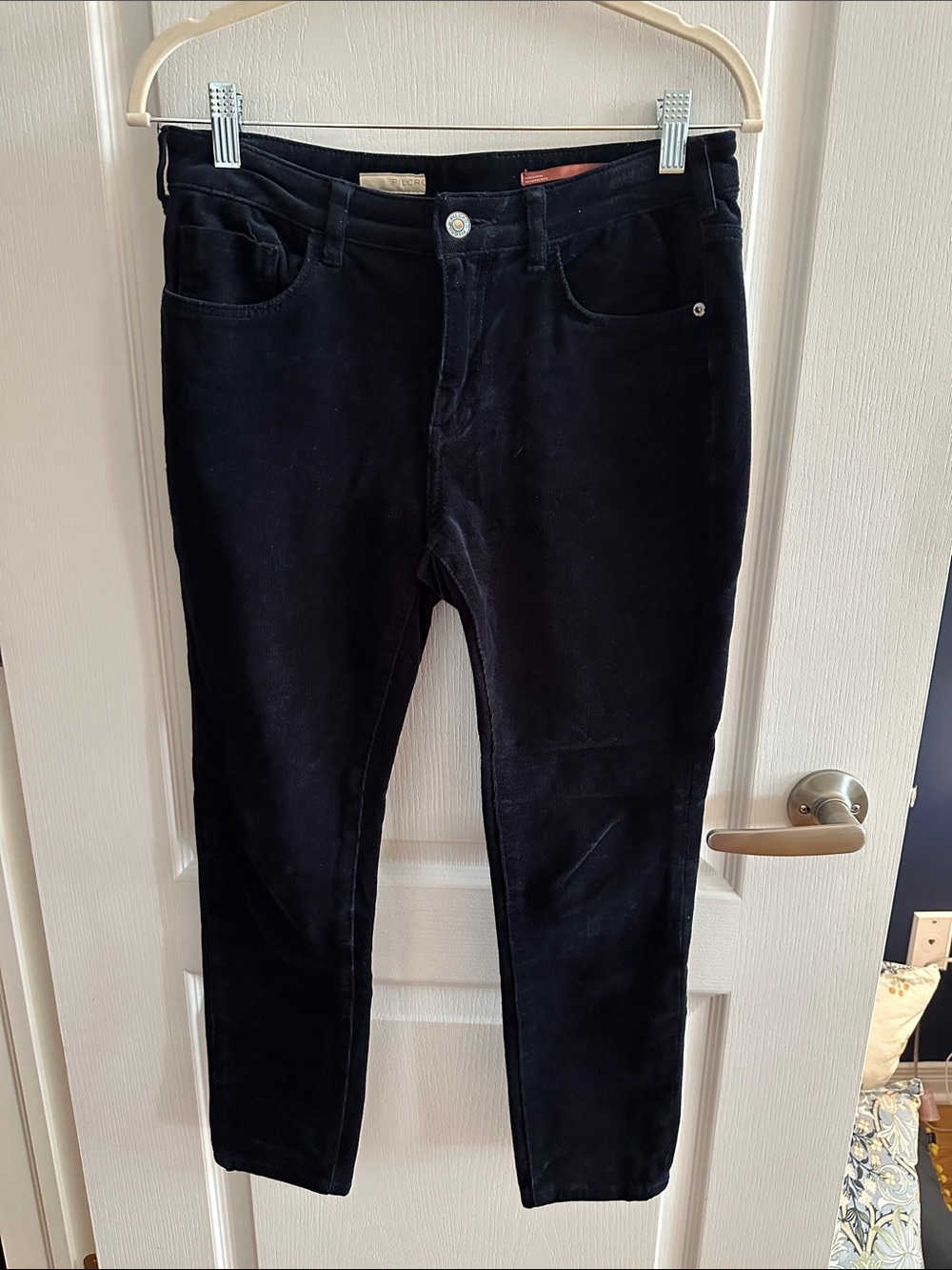 Pilcro high rise skinny navy corduroy pants